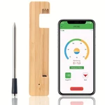 Wireless Smart Meat Thermometer - App-controlled For Grilling & Precise Cooking. Fixed Price $23.99.