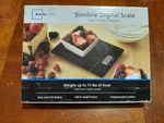 Mainstays Slimline Digital Kitchen Scale Lcd Display Food It Works Great!. Fixed Price $10.39.