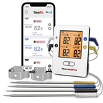 Thermopro Tp25 500ft Wireless Bluetooth Meat Thermometer 4 Probes Rechargeable. Fixed Price $44.99.