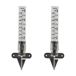 Taylor Rain Gauge Outdoor Glass 5 Inch Capacity - 2 Piece Set With Clear. Fixed Price $15.84.