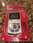 Cdn Digital Programmable Probe In Oven Thermometer And Timer, Silver. Fixed Price $24.50.