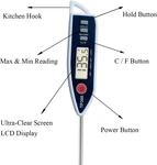 Digital Meat Food Thermometer For Candy Candle Milk Bbqcooking Kitchen Bbq, P.... Fixed Price $16.20.