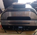Ninja Foodi Smart Xl Grill 6 In 1 Air Fryer Silver/black Fg551 S5 - Works!. Fixed Price $65.00.