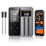 Newise Wireless Bluetooth Meat Thermometer - 2 Probes & Probes, Black/gray. Fixed Price $144.13.