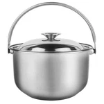 Camping Pot With Handle 16cm Stainless Steel Cooking Multipurpose Stewing.... Fixed Price $40.22.