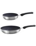 Dash Zakarian Trupro Stainless Steel Fry Pan Set Black. Fixed Price $46.99.