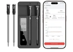 Rouuo Smart Wireless Meat Thermometer With Dual Probes, Bluetooth & Wifi Combo,. Fixed Price $39.99.