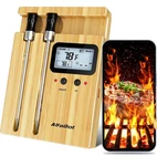 Alfabot Wireless Meat Thermometer With 2 Probes, 520 Ft Bluetooth T.... Fixed Price $54.99.