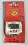 Pyrex Digital Probe Meat Thermometer Ss Battery Operated Alarm Vtg New. Fixed Price $24.99.
