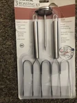Taylor 3 Piece Roasting Kit - Meat Thermometer And Turkey Lifters. Fixed Price $20.00.