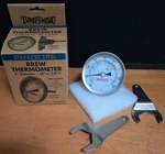 Bayou Classic 3" 60-220 Stainless Steel Brew Thermometer Bulkhead Mount Nib. Fixed Price $15.00.