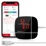 Thermopro Tp90 Wifi Smart Thermometer Hygrometer App Alexa Temperature Sensor. Fixed Price $11.99.