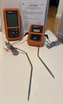 Therm Pro Tp-20b Wireless Dual Probe Meat Bbq Thermometer 500ft Range Smart Ap. Fixed Price $40.00.