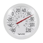 Taylor Big & Bold Indoor Outdoor Dial Thermometer, Decor 8.5 Inches, White. Fixed Price $14.23.