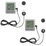 2 Pack Zz20 Digital Fridge Thermometer With Extra Sensor, Hygrometer - Max/mi.... Fixed Price $32.86.