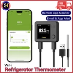 Wifi Thermometer With Freezer Alarm Digital Fridge Email Alert App Push Monitor. Fixed Price $29.23.