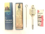Vtg. 1930 S Taylor #5936 Roast Meat Thermometer Original Box & Instructions- Be. Fixed Price $14.99.