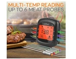 Nutrichef Smart Bluetooth Bbq Smoker Thermometer W/ 2 Temp. Stainless Probes Lcd. Fixed Price $23.00.