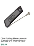 Cdn Proaccurate Folding Thermocouple Digital Thermometer, White. Fixed Price $59.99.