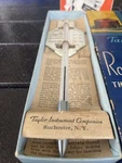 Vintage Taylor Enamel Roast Meat Thermometer No 5936 With Box. Fixed Price $34.99.