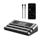 Wireless Meat Thermometer With Dual-sensor Probe, 500ft Remote Monitoring New. Fixed Price $64.00.