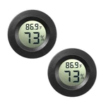 Jedew 2-pack Mini Hygrometer Thermometer Digital Lcd Monitor Black. Fixed Price $13.66.