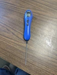 Polder Safe-serve Instant Read Kitchen Thermometer Temperature Blue Meat Light. Fixed Price $7.35.