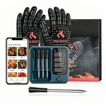 Inkbird Cooking Meat Thermometer 4-wireless Probe Bbq Gloves 28 Menus Grill. Fixed Price $99.99.