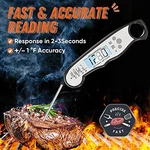 Imsaferell Digital Meat Thermometer Instant Read Backlight Black/silver. Fixed Price $21.02.