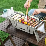 Portable Camping Grill Set, Mini Bbq Cook Kit, Folding Stainless Steel, Lightwei. Fixed Price $49.99.
