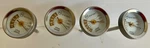 Steak Thermometer Individual Outset Metallic 1-inch Stainless Steel Set Of 4. Fixed Price $10.50.