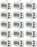 Frienda 16 Pcs White Digital Fridge Thermometer Waterproof Refrigerator Freezer. Fixed Price $65.50.