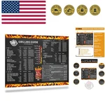Large Grilling Temp Guide, Bbq, And Smoker Chart By Chefs Magnet - Meat Tempe.... Fixed Price $21.99.