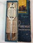 Vintage Taylor #5936 Roast Meat Thermometer In Original Box Made The Usa. Fixed Price $15.00.