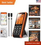Ultimate Digital Meat Thermometer With Bluetooth & Dual Probes - Gift For Chefs. Fixed Price $39.00.