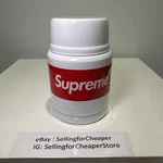 New Supreme Thermos Stainless King Food Jar And Spoon White Fw18 Box Logo Steel. Fixed Price $44.99.
