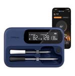 Fitflavor Smart Wifi Bluetooth Digital Meat Thermometer, App Control, Rechargea. Fixed Price $39.99.