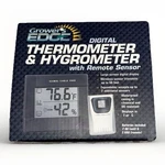 Grower S Edge Digital Thermometer Hygrometer W/ Remote Sensor Open Box. Fixed Price $25.99.