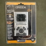 Oneida Digital Probe Cooking Thermometer & Timer-grey Model 31201 Nib. Fixed Price $29.00.