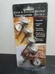 Charcoal Companion Steak & Poultry Button Thermometer Set Of 4 (cc6557). Fixed Price $21.12.