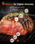 Aymdki Wireless Meat Thermometer App Control 600ft Bluetooth Range - Silver/gray. Fixed Price $68.12.