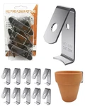 Naceture 12 Pack Stainless Steel Plant Hangers Flower Pot Clips -. Fixed Price $21.72.