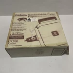 Vintage 80 S Sunbeam Multi Cooker Frypan Electric Fry Pan 07586 Almond Nos Nib. Fixed Price $39.99.