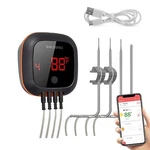 4probes Digital Oven Meat Thermometer Cooking Grill Bluetooth App Control Remote. Fixed Price $51.00.