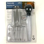 Taylor 4 Piece Roasting Kit Meat Thermometer Turkey Lifters Baster 2011 New. Fixed Price $39.99.