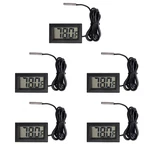 Hiletgo 5pcs Digital Lcd Thermometer Temperature Fridge Black. Fixed Price $14.29.