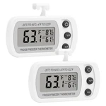 2 Pack Digital Refrigerator Thermometer Waterproof Fridge Freezer Cooler White. Fixed Price $16.19.