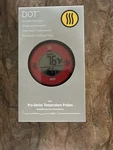Thermoworks Dot Oven Alarm Thermometer Pro Series Probe Red Tx1200rd New. Fixed Price $42.99.
