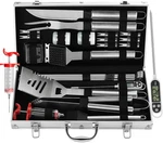 Grilljoy 24pcs Bbq Grill Tools Set With Meat Thermometer And Injector - Extra.... Fixed Price $42.27.