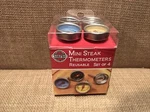 Norpro 5984 Mini Steak Thermometers - Color Coded Set Of 4. Fixed Price $19.95.